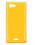 TPU Cover til Xperia J - Simplicity (Gul)